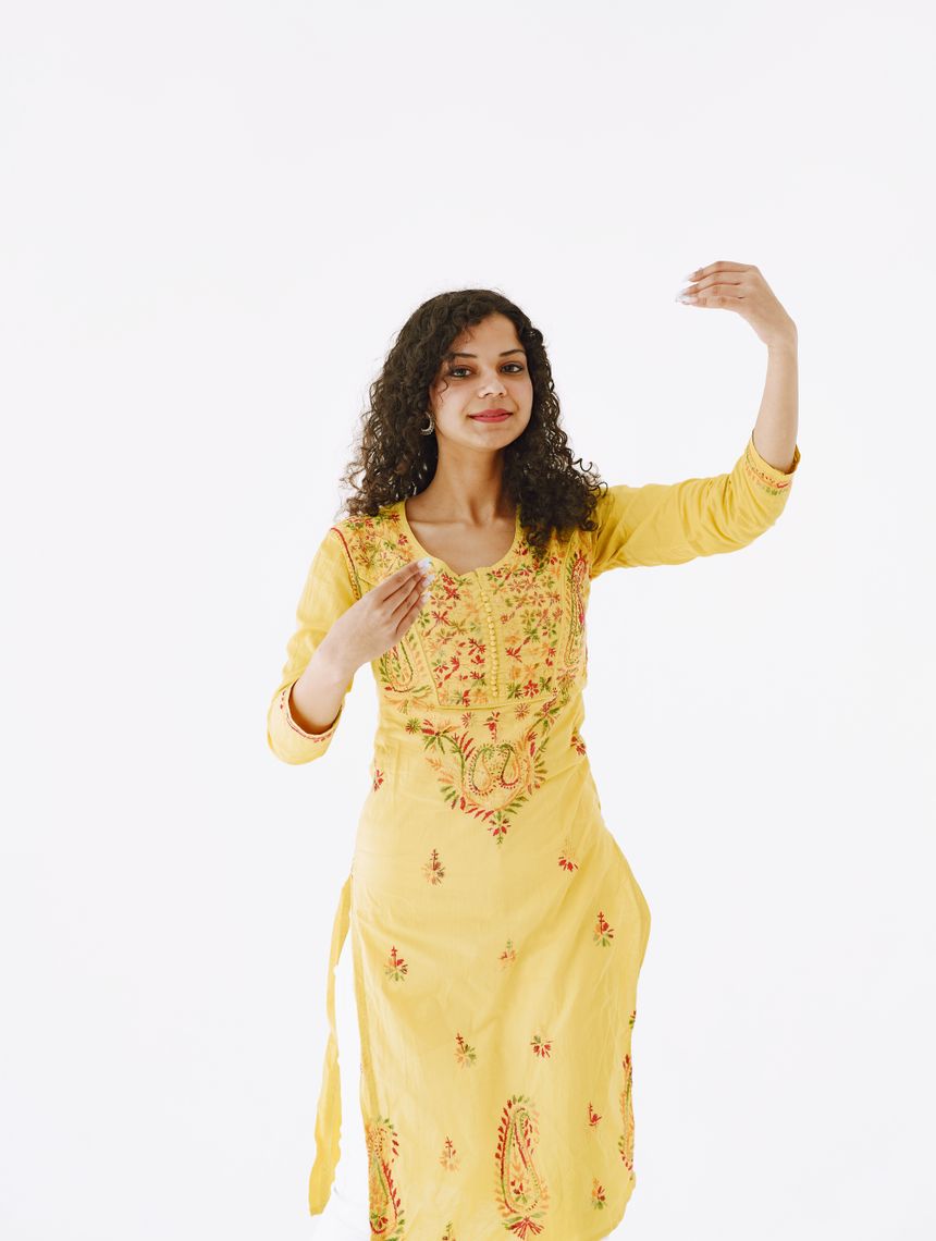 Haldi Phulkari Set